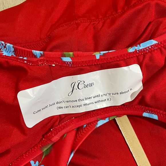 NWT J. Crew Ruched Cutout One Piece Swimsuit Brushed Daisy Print - Picture 8 of 8